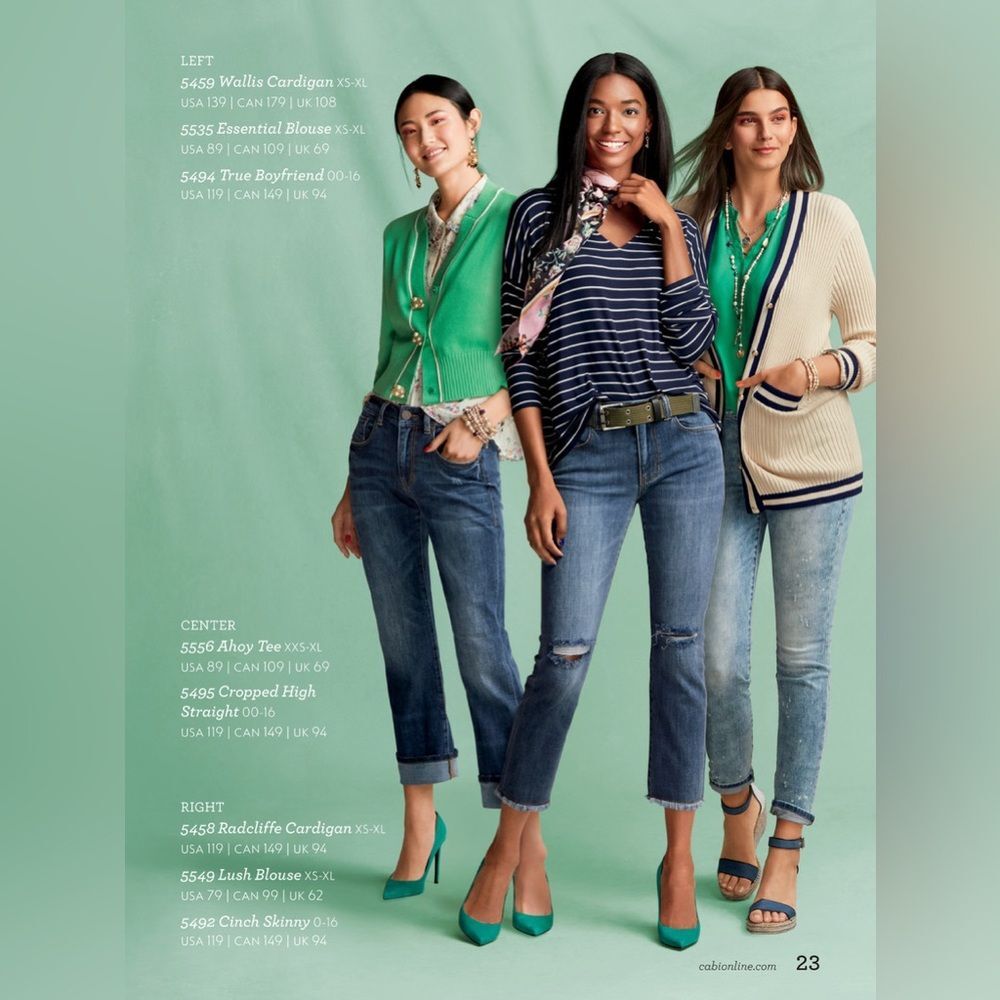 CAbi Cropped High Straight Jean 251